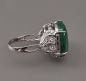 Preview: Silberner Malachit-Ring