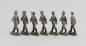 Preview: 7 Massefiguren Wehrmacht Elastolin Infanteristen