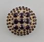 Preview: Modeschmuck-Brosche Vintage Granat