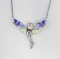 Preview: emailliertes Collier Elfe Swarovski-Steine