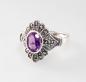 Preview: Ring Amethyst-Markasiten Gr. 54