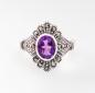 Preview: Ring Amethyst-Markasiten Gr. 54