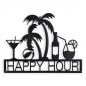 Preview: Wand-Dekor Metall Scherenschnitt-Art "Happy Hour"