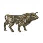Preview: Eisen Figur Skulptur rustikal Bulle als Spardose