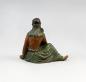 Preview: Skulptur Figur Bronze sitzende Orientalin farbig erotisch 9x8cm