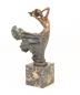 Preview: Bronze Skulptur Nackte mit wehendem Rock