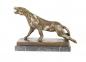 Preview: Bronze Skulptur Verwundeter Panther