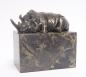 Preview: Bronze liegendes Nashorn