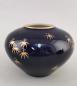 Preview: Porzellan Vase Echt- kobalt Handbemalt gold 60er Jahre Vintage