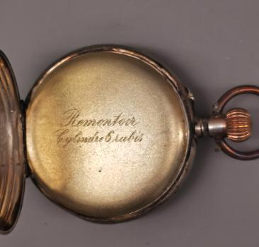 Silberne Herren-Taschenuhr um 1890  (Glas defekt)