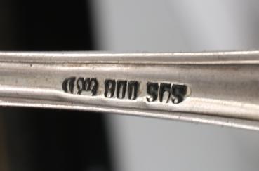 12 Silberne Kuchengabeln