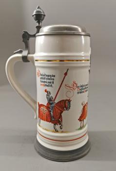 Bierkrug Dortmunder Ritter 2. Krug der Jubiläumsserie 1985-1989