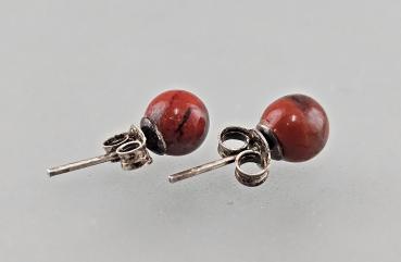 Achat-Ohrstecker D 0,5 cm