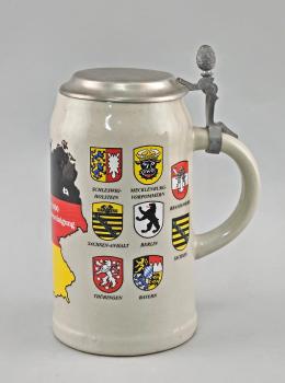Sammlerbierkrug 3.10.1990 Wiedervereinigung Deutschland