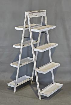 weiße Etagere Shabby-Chic