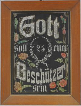 Rahmen mit christlicher Collage Silberhochzeit