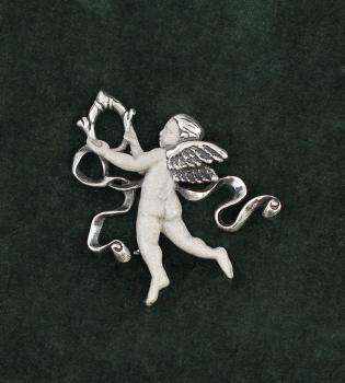 Jugendstil-Brosche Putto