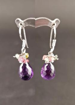 Amethyst Turmalin Ohrringe