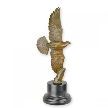 Bronze Skulptur fliegende Taube