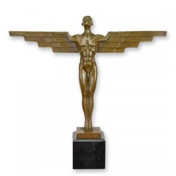 Bronze Skulptur Automaskottchen Ikarus