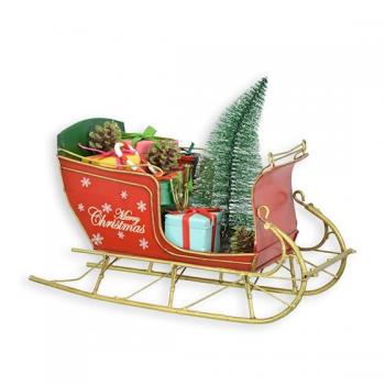 Blech-Modell Weihnachtsschlitten