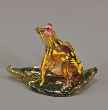 Glasfigur Murano-Stil Frosch