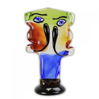 Glasfigur Murano Stil abstrakte Büste