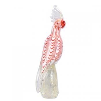 Glasfigur Murano-Stil Kakadu