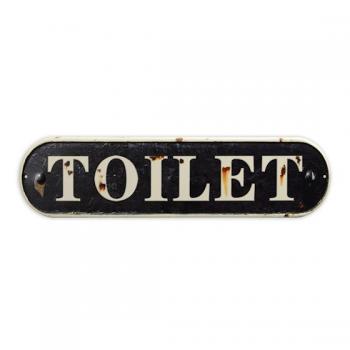 Blechschild Toilet