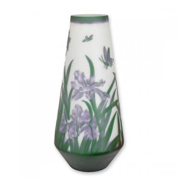 Kamee-Glas Vase Narzissen