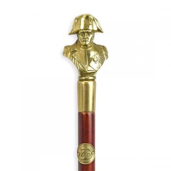 Spazierstock mit figürlichem Bronzeknauf Napoleon