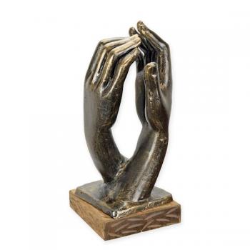 Eisen Figur Skulptur rustikal Hände "die Kathedrale"