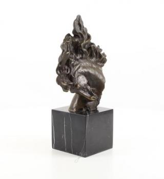 Bronze Büste Pferd