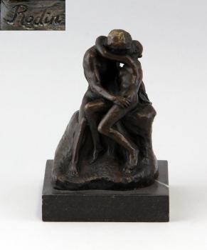 Rodin-Bronze "Der Kuss" / Liebende