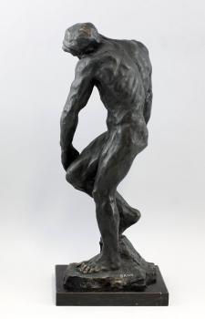 Bronzeplastik Rodin Adam