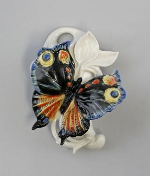 Wandvase Schmetterling schwarz