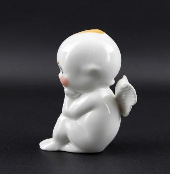 Kewpie Schutzengel glasiert weiße Flügel