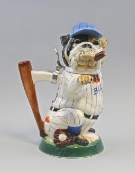 Sammler-Figuren-Bierkrug Bulldogge Baseball-Bulldog