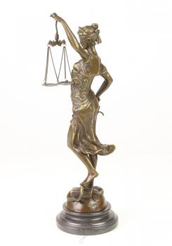 Bronze Skulptur Justitia