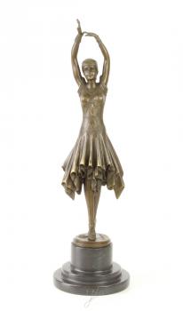 Bronze Skulptur Frau Balletttänzerin