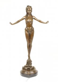 Bronze Skulptur Frau in Bikini