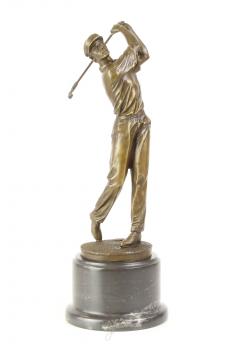 Bronze Skulptur Golfer