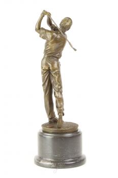 Bronze Skulptur Golfer