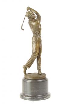 Bronze Skulptur Golfer