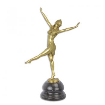 polierte Bronze Tänzerin "Palmyra"