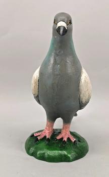Große Eisenguss Figur Taube bunt