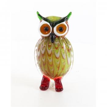 Murano Stil Glasfigur Eule Uhu