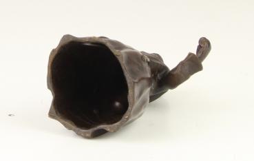 Bronze Figürliche Glocke trinkender Mönch