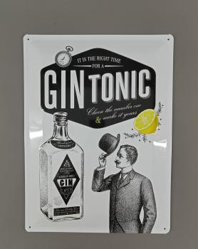 Blechschild Gin Tonic
