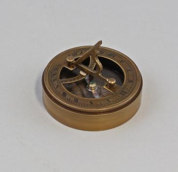 Kompass Messing brüniert  D 7cm